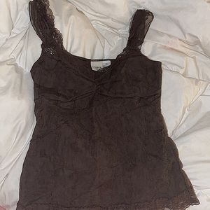 Copper key laced tank top size Large